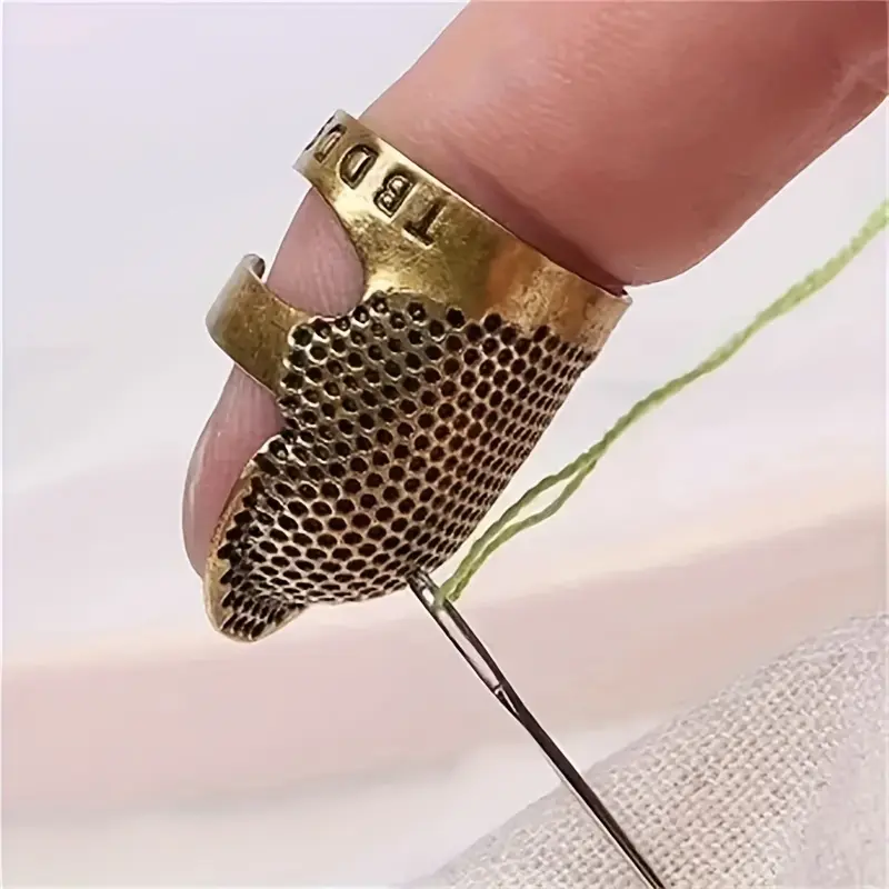 Mỏ Mồi May, Bảo Vệ Ngón Tay 2 Cái, Bảo Vệ Lá Chắn Kim Kim Loại Có Thể Điều Chỉnh Cho Ngón Tay, Thích Hợp Cho Kim Ghim, May Vá Và Thủ Công Chăn Nuôi, Phụ Kiện, Dụng Cụ May Vá Tự Làm 0