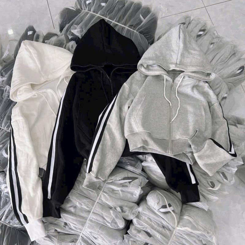 ÁO KHOÁC NỈ TRƠN VIỀN ĐÔI MỚI,CÓ TÚI TRONG