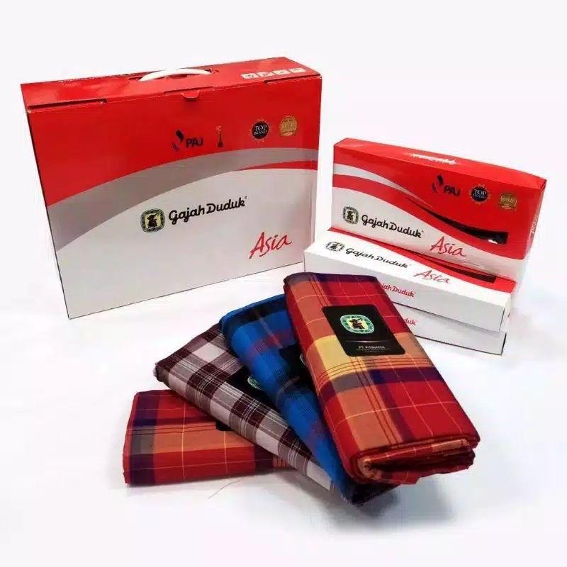 100% original sarung gajah duduk asia / Musantaraa ( dos merah kotak) 2