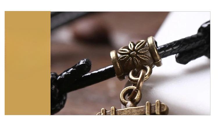 Product Introduction of New Red Rope Bell Anklet for Men and Women Black Rope European and American Vintage Anklet Trinkets Cross-border Foot Decoration Couple Anklet 3