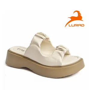LURAD  Sandal Wanita Sandal Lebaran Sandal Kasual Fashionable Korean Sendal Toe Thong Round Toe Open Toe Square Toe Pointed Toe Tanpa Hak Karet WL112 Cewek