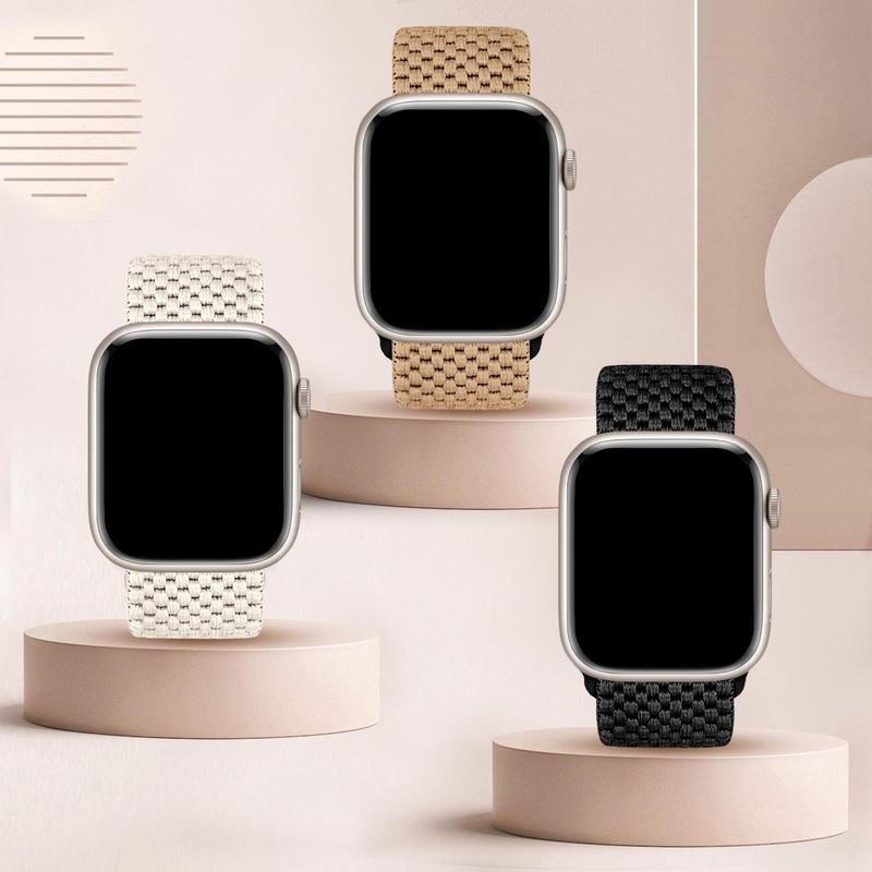 Stretchy Solo Loop Band for Apple Watch Band For Women Men, Water-resistant Sports Strap, Adjustable Sport Elastic Nylon Strap For iWatch Series, Boyfriend Gift 3