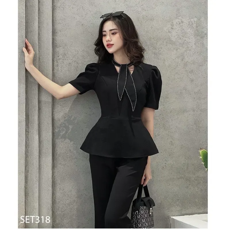 1 áo tuyết mưa peplum nơ én đột chỉ điệu đà