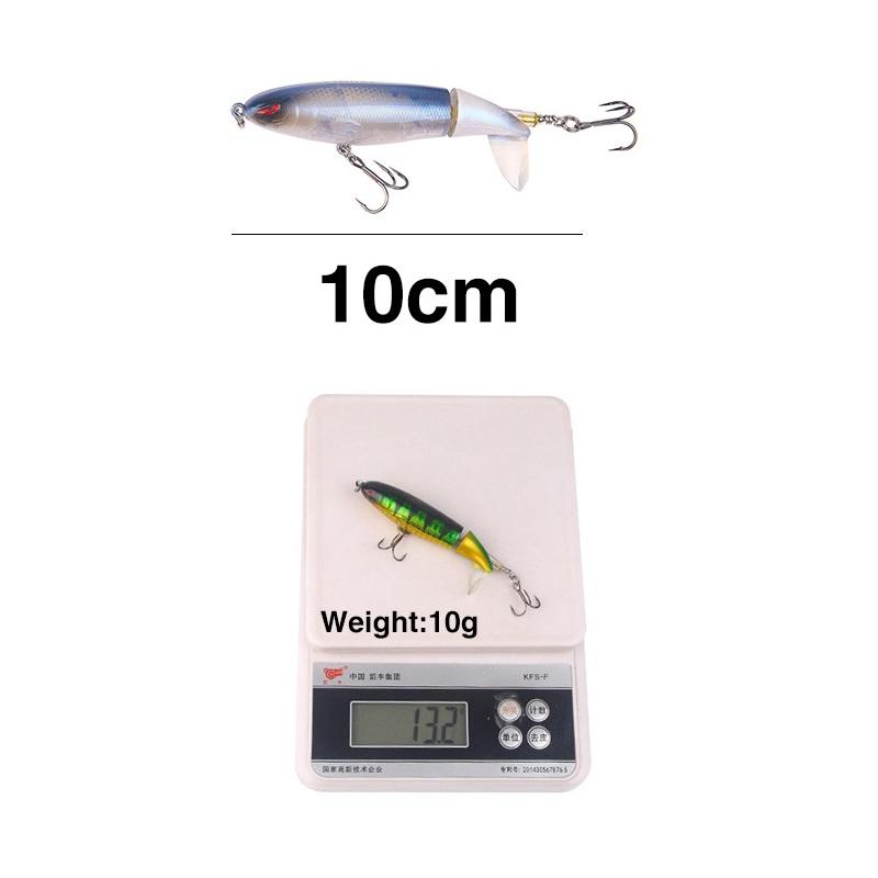 Umpan Casting Propeller Water Tractor 10cm/13gr Umpan Pancing Ikan Ekor Berputar Treble Kail Metal 4