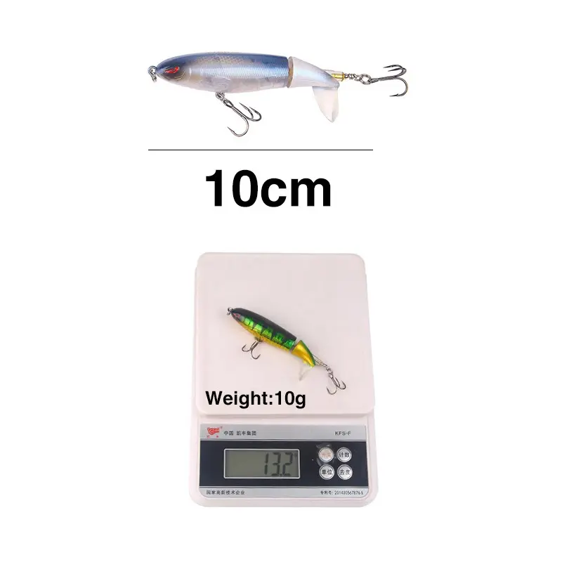 Umpan Casting Propeller Water Tractor 10cm/13gr Umpan Pancing Ikan Ekor Berputar Treble Kail Metal 4