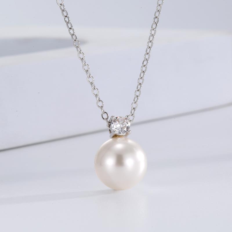 Phụ Kiện Dây Chuyền Xương Đòn, Bán Chạy, Thiết Kế Độc Đáo Đơn Giản Và Cổ Điển Vòng Cổ Mặt Dây Chuyền Ngọc Trai Đơn, Dành Cho Phụ Nữ, Dễ Phối Đồ, Cảm Giác Cao Cấp 6