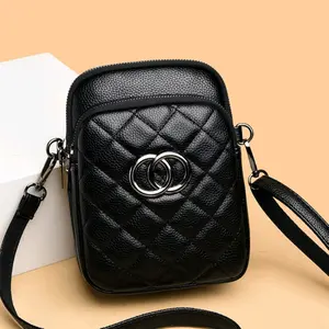 MANONI SHOP - TAS SELEMPANG WANITA MODEL TERBARU TAS MINI MOTIF JAHIT DENGAN BAHAN KUALITAS IMPORT TAS HP TAS BAHU BISA COD Kulit PU