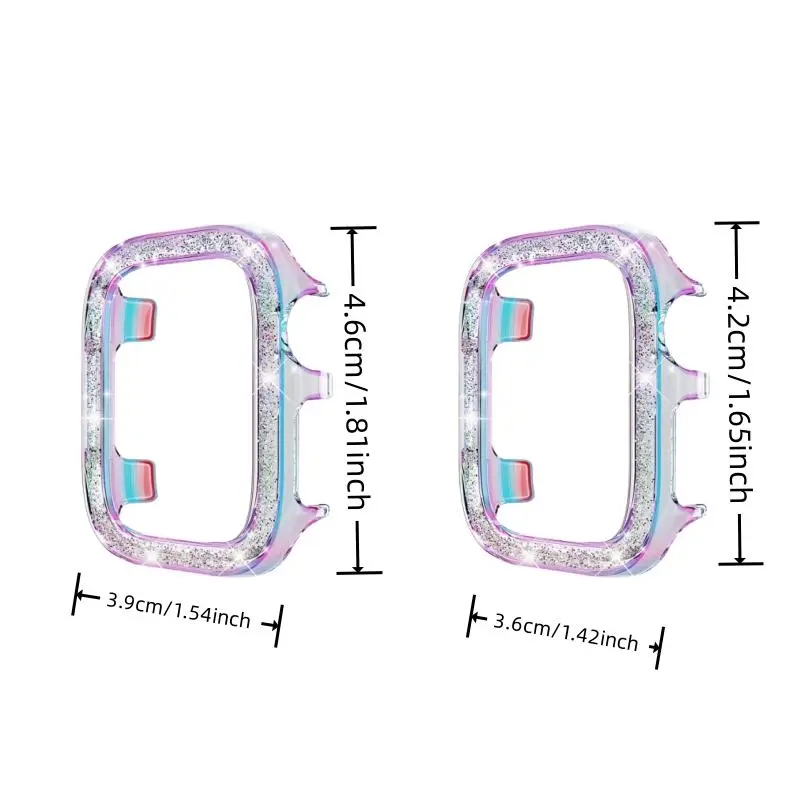 Rhinestone Decor Watch Case, 1 Count Fashionable Watch Protective Cover, Smart Watch Protective Accessories Compatible with Apple Watch S10 46mm 42mm 1