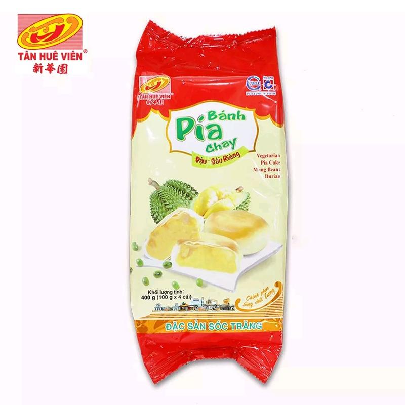 Bánh pía chay đậu sầu riêng Tân Huê Viên 400g