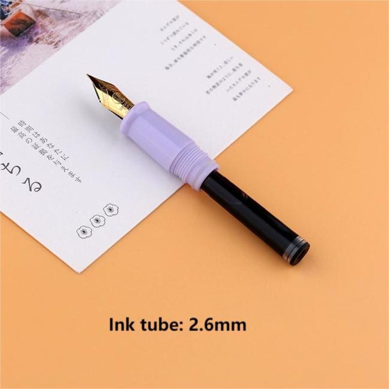 NEW Mini Fountain Pen Pocket-Size Transparent Eyedropper Gift Pens Acrylic EF Writing Ink Pen Writing Gift Set 7