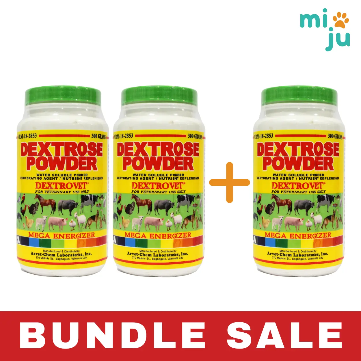 [2+1 BUNDLE] Dextrovet Dextrose Powder 300g