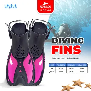 SPEEDS Kaki Katak Diving Fins Perlengkapan Swim Renang Snorkeling Laut Menyelam Kaki Profesional Kodok 017-633