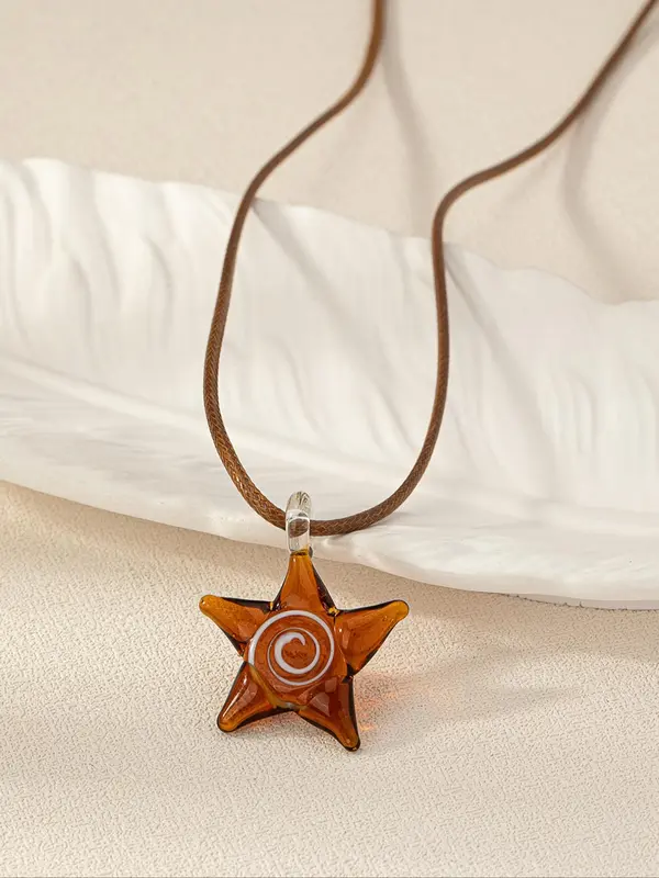 Women's Star Decor Pendant Necklace, Elegant All-match Jewelry for Girls Gift, Female Classic Fashion Accessories for Daily Wear 4