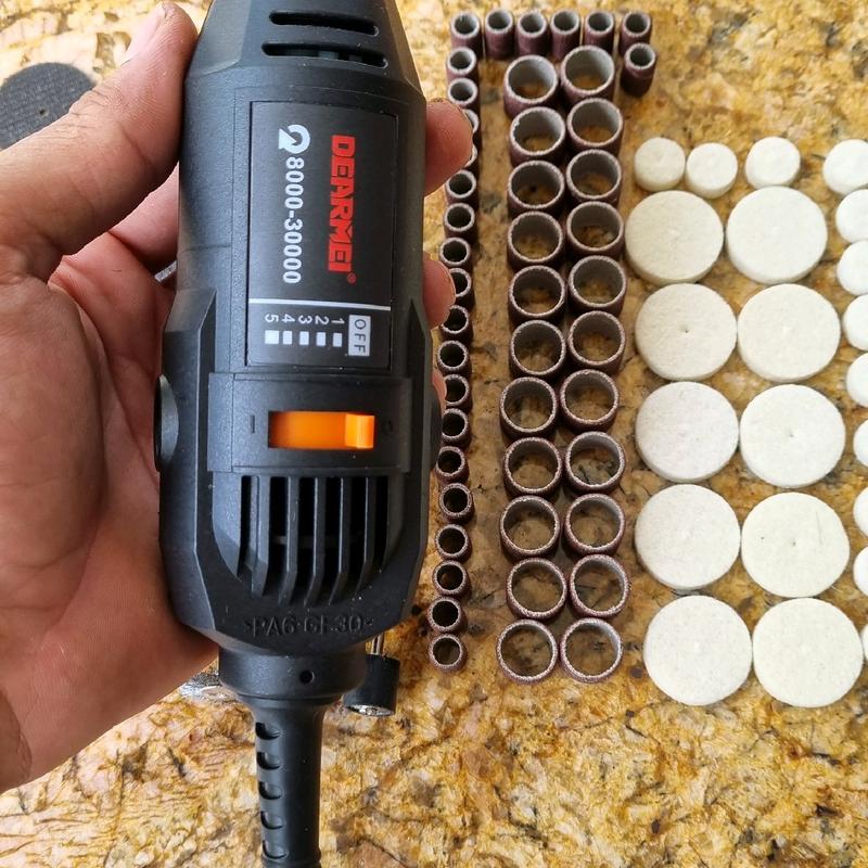 Máy mài, phây, điêu khắc thủ công mỹ nghệ cầm tay tiện lợi đi kèm hơn 100 chi tiết phụ kiện phụ vụ làm nhiều nghề