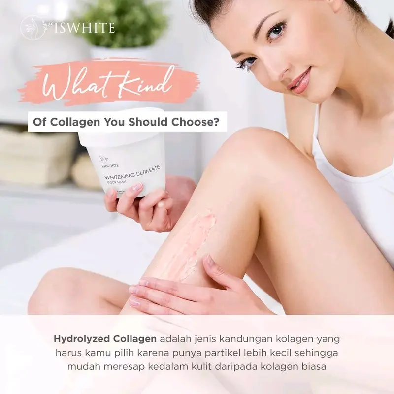 ISWHITE Body Mask Whitening Masker Badan Original 4