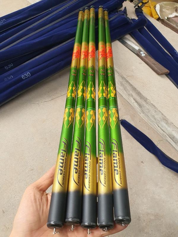 CẦN CÂU ĐÀI HOẢ KỲ LÂN 5H RÚT GỌN 70CM XANH ĐỎ