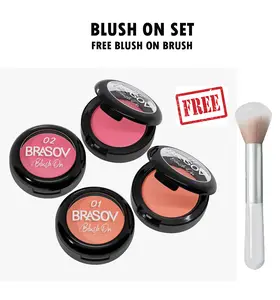 [FREE BRUSH] BRASOV Blush On Shade 01 & 02 Pigmented Perona Pipi