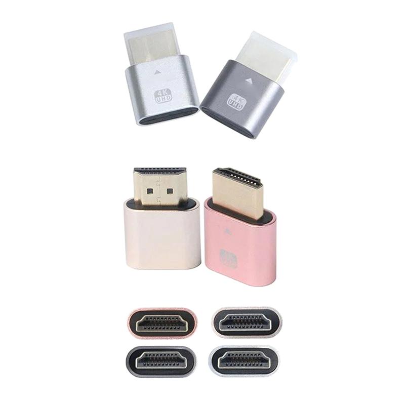 Màn hình ảo HDMI, Màn hình giả HDMI 4K, với phích cắm DDC EDID, Cheat hiển thị EDID, Bộ điều hợp giả HDMI, Hỗ trợ tất cả các hệ thống