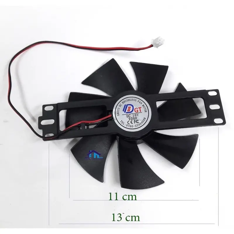 Quạt làm mát dùng thay thế cho bếp từ và bếp hồng ngoại điện 18v quạt to - dễ dàng sử dụng - dễ dàng thay thế 7