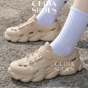 Sepatu Karet Pria Wanita  Import Bahan EVA Ringan Sol Anti Slip Model Slip On Shoes Flat