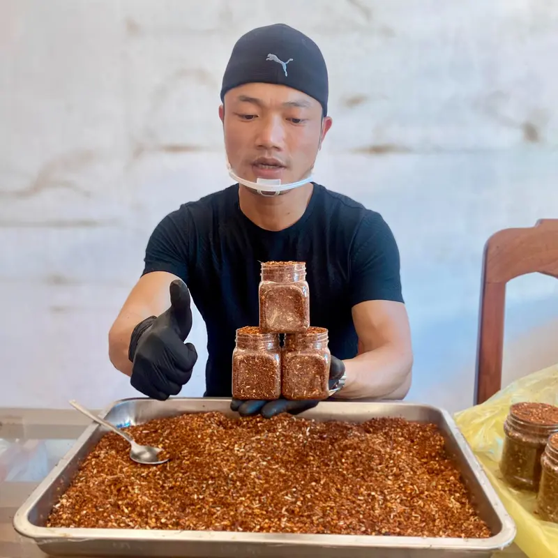 [ Combo 3 hộp ] Chẳm Chéo Giã Tay Thượng Hạng - Thành phần hạt đổi, mắc khén,..., dùng làm gia vị chấm siêu ngon 0