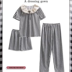 Womens New Spring Summer Pajamas Cloud Print Floral Long Sleeve Set