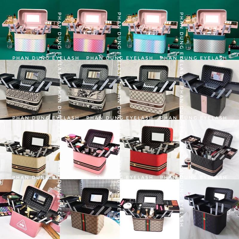  Cốp đựng đồ nối mi nail cốp trang điểm phun xăm  Kích thước: 18x22x27  