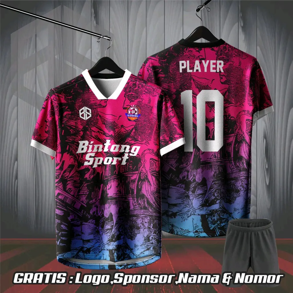 Jersey futsal printing jersey bola jersey volly jersey badminton printing Baju