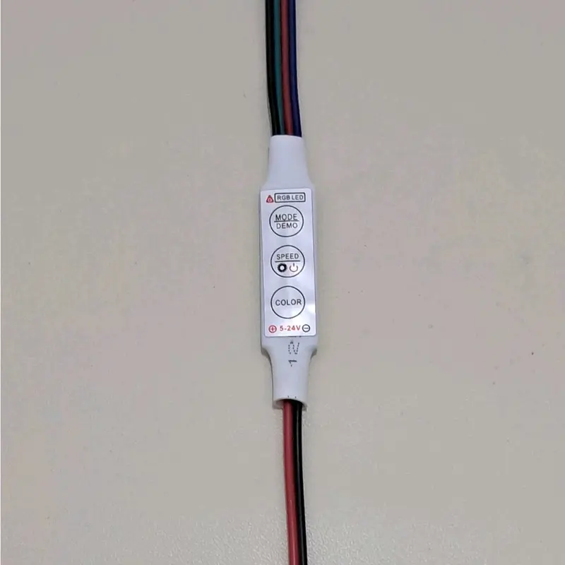 New Mini Controller RGB 4 Kabel 5V-24V Modul Running Led Strip 5050/2835/3528/5730/5630 4