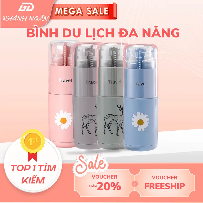 Hộp đựng kèm 5 món vệ sinh cá nhân tiện dụng mang theo khi đi du lịch GD Khánh Ngân 0