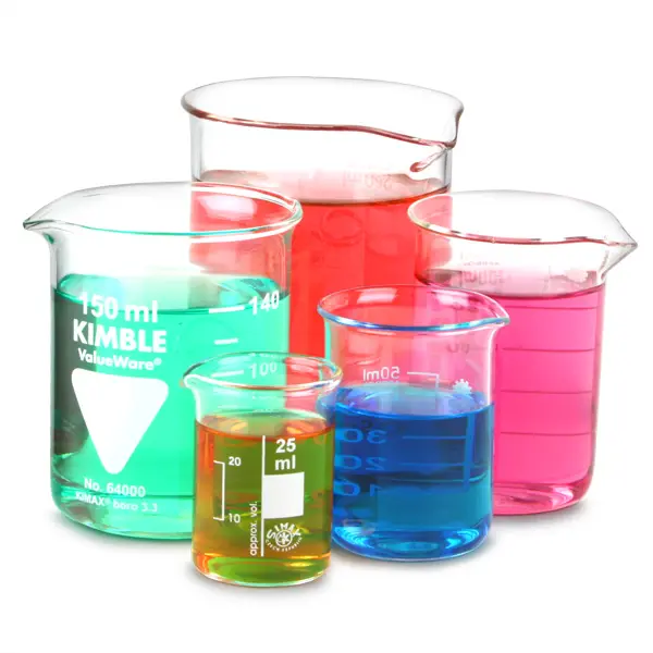 Cốc chịu nhiệt thủy tinh thí nghiệm chia vạch 50ml - 100ml - 250ml - 500ml (Beaker, Becher) 1