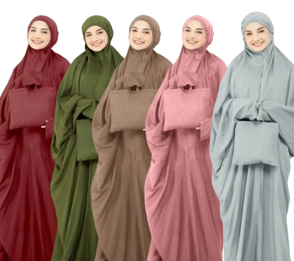 MUKENA DEWASA POLOS TERUSAN// MUKENA LAJURAN Kain Panjang