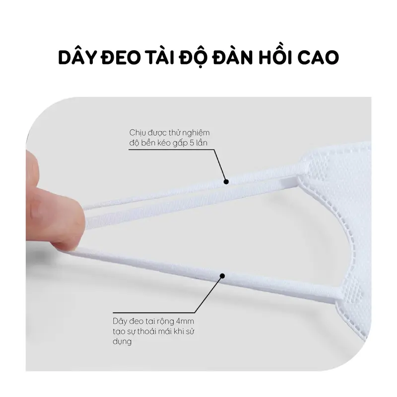 (Mall) Hộp 500 chiếc Khẩu trang 5D Gumi kháng khuẩn 5D Mask kháng bụi mịn, kháng giọt bắn 3