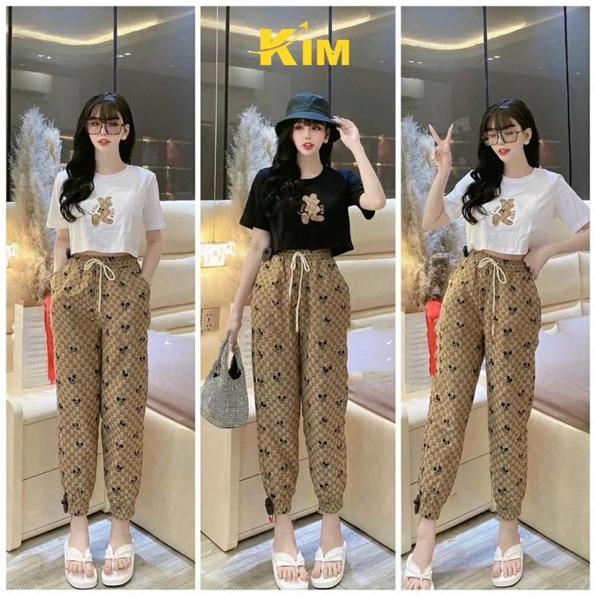 Sét Bộ Thun Micky Quần Dài giá sỉ Được kiểm hàng Top Dress Nhung Nữ