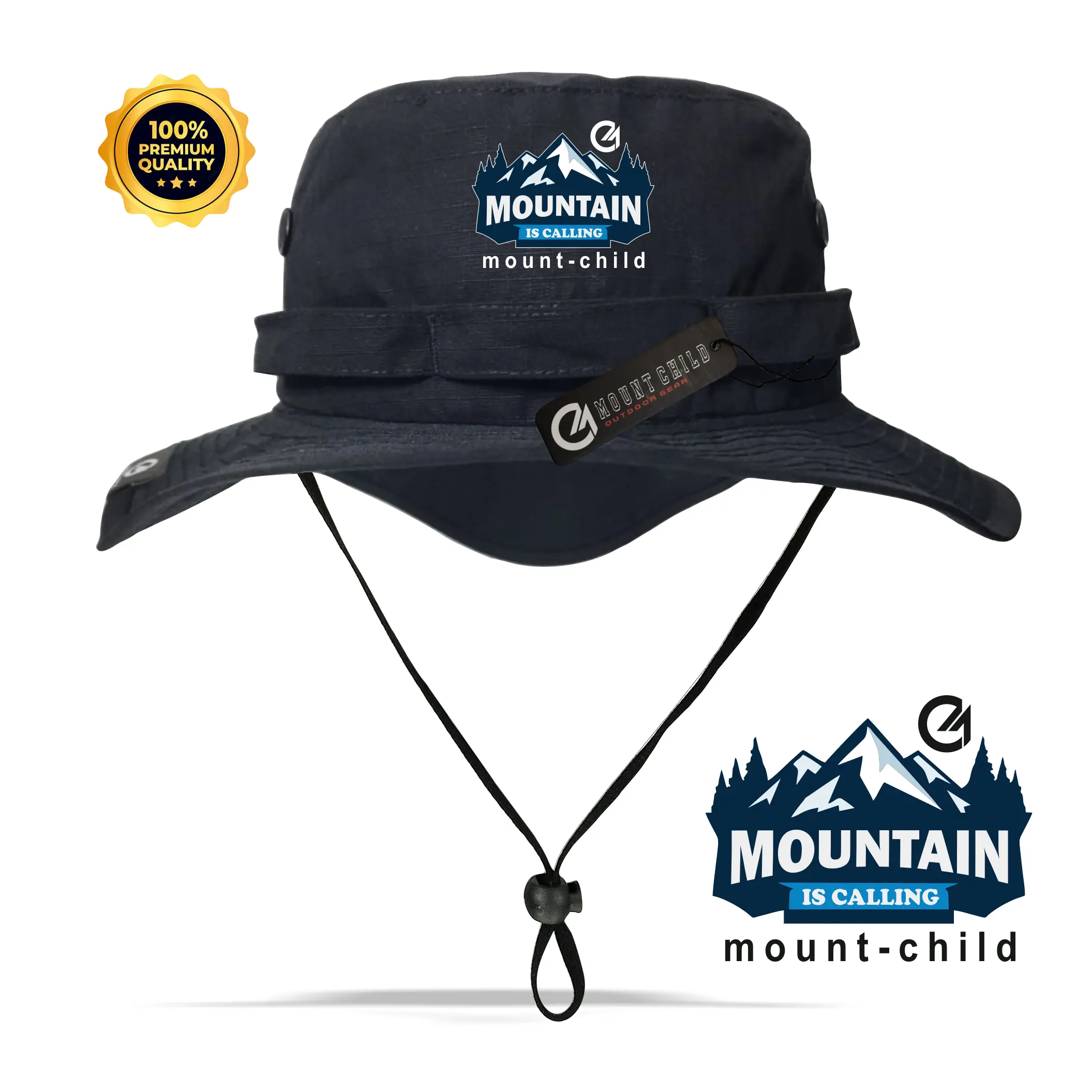 Mountchild Topi Rimba Mountain Gunung Pria Wanita Dewasa Outdoor Nyaman Melindungi Kepala Dari Sinar UV