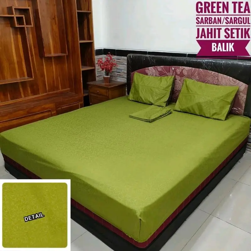 SP Homemade Tinggi 20cm Kualitas Bahan Tebal Dingin Lembut - Sarung Bantal dan Guling Sheets & Pillowcases adem Multicoloured Kain Karet Katun Resleting Seprei 4