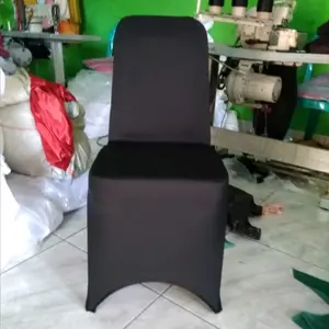 sarung kursi Futura ketat, hitam isi 10 pis