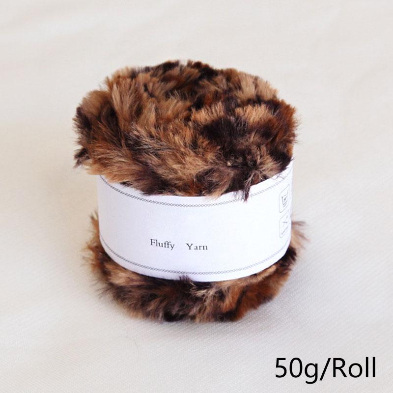 Product Introduction of Xinyi3 50g/Roll Hand Knitting Wool Yarn Mink Yarn Thread Faux Fur Crochet Weaved Fluffy Baby Clothes Crochet Sweater Scarf 11