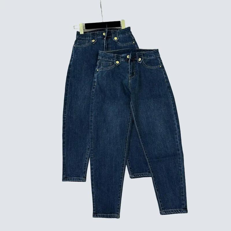 Quần jeans nữ baggy ôm nhẹ, quần jean nữ dáng ngắn Pants Denim quần  jeans quần  jean lưng vừa