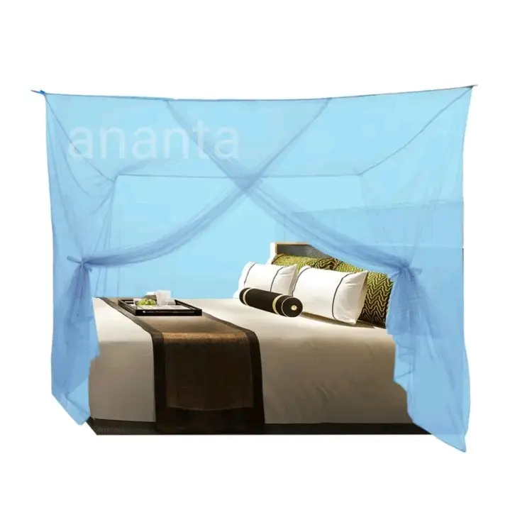 Kelambu Tidur Anti Nyamuk Polos & Bunga Ukuran 120x200, 180x200, 200x200  Sudah Dirakit Mosquito Nets windproof dicuci dengan tangan saja 1