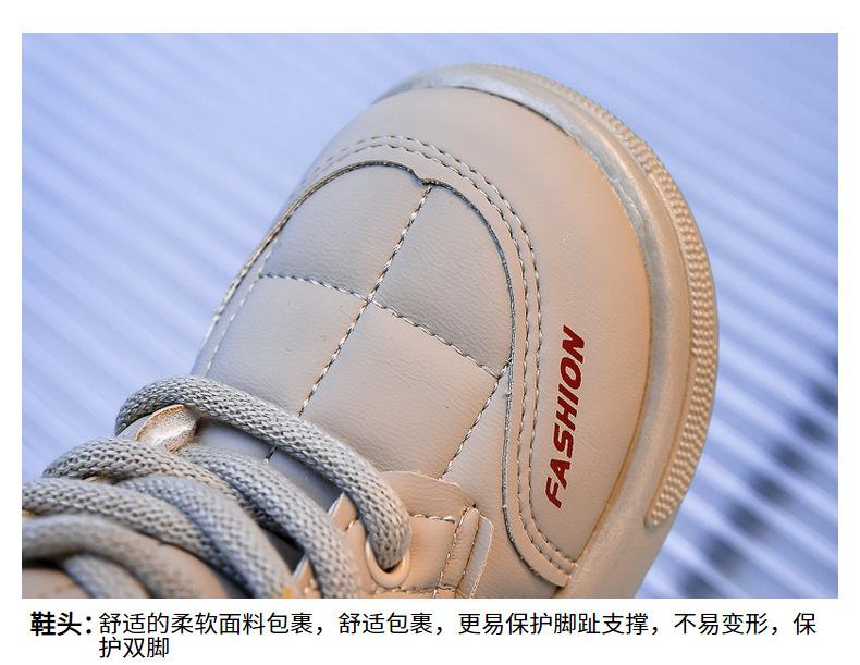 Product Introduction of Children's Korean version soft soled plush cotton short boots, new winter boys' warm bread boots, girls' high top boots 6
