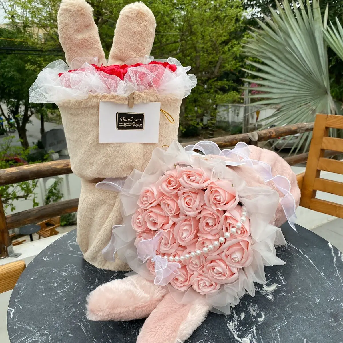 [Ảnh thật] Hoa Sáp Tai Thỏ Bunny hot trend 2024 làm quà tặng bạn gái/người yêu dịp 20/10, 8/3, 14/2 cực xinh xắn, lông mịn hàng loại 1 hoa giữ được lâu bền