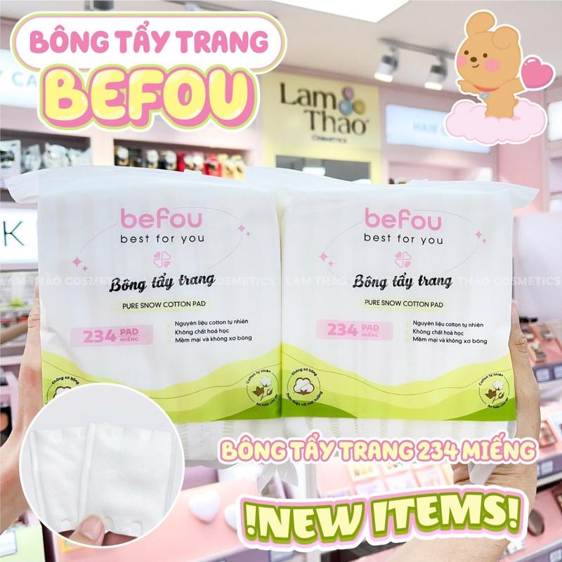 Bông Tẩy Trang Befou Cotton - Chất liệu cotton mềm mại 6