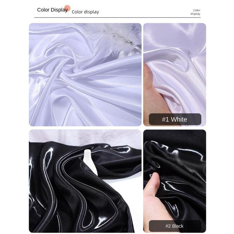 Product Introduction of Luxury Polyester Liquid Water Satin Fabric Thickened Natural Reflective Silk Satin Clothing Fabric Wedding Dress Decorative 29
