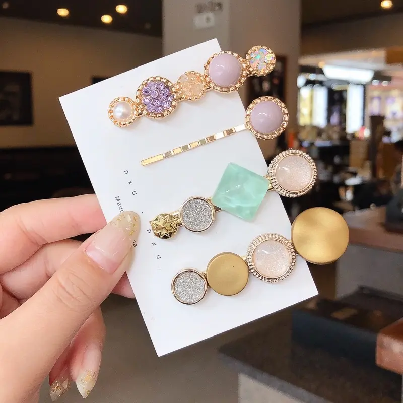 Kẹp tóc nữ đính đá sang chảnh, kẹp tóc mái đá