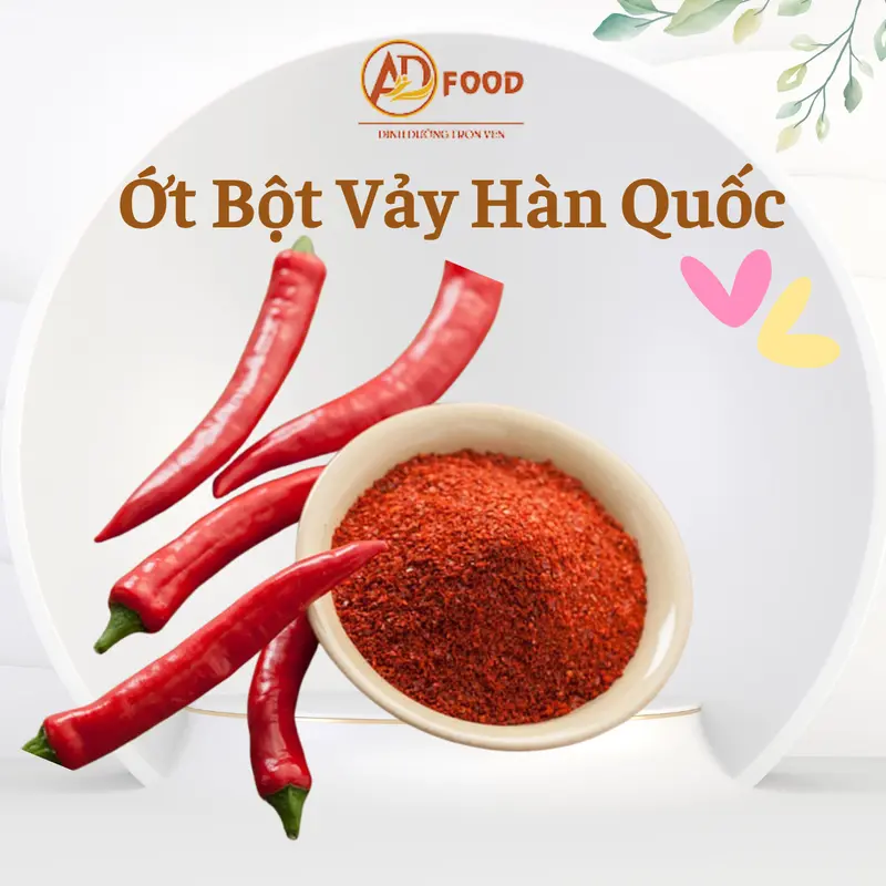 Bột ớt Vảy Hàn Quốc 200g - gia vị ớt bột 0