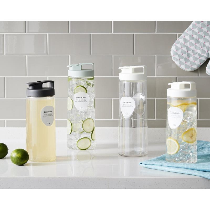 Bình Nhựa Đựng Nước LocknLock Nắp Bật 1.5L, bình nước tủ lạnh Lock&Lock Easy Grip HAP814 - K2Cmall