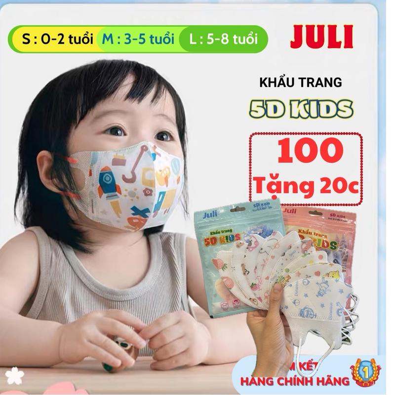    Mua 100 tặng 20c   Khẩu trang trẻ em 5D cho bé từ 0-6 tuổi 