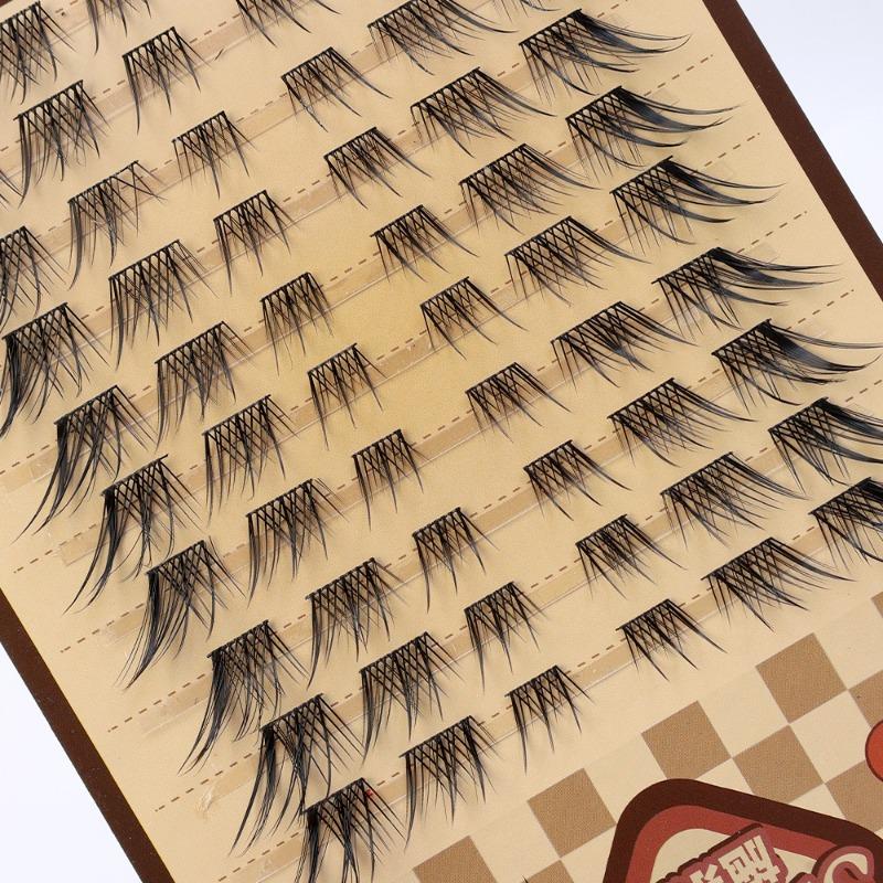 Product Introduction of 10Rows/Box Fox False Eyelashes Single Cluster Eyelash Extension Segmented Lashes Fox Eye Effect Lashes Individual False Eyelashes 26