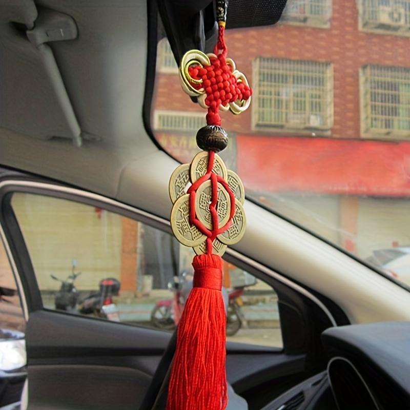 Product Introduction of Feng Shui Lucky Talisman - Authentic Chinese knot tassels, attractive ancient coins - Spiritual protection and good luck talismans - Car or home decoration accessories - Handmade crafts 6